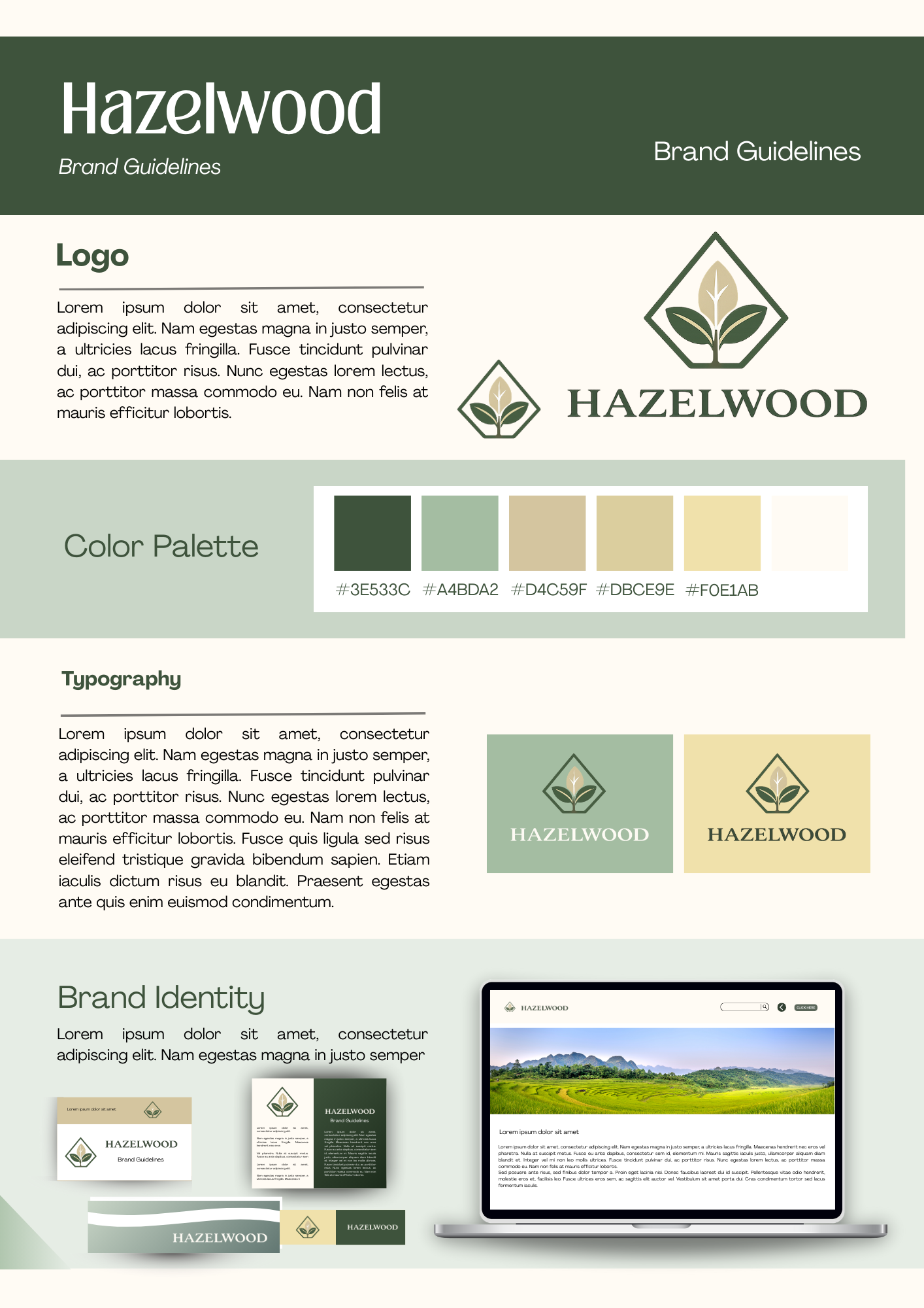 Hazelwood - Brand manuál