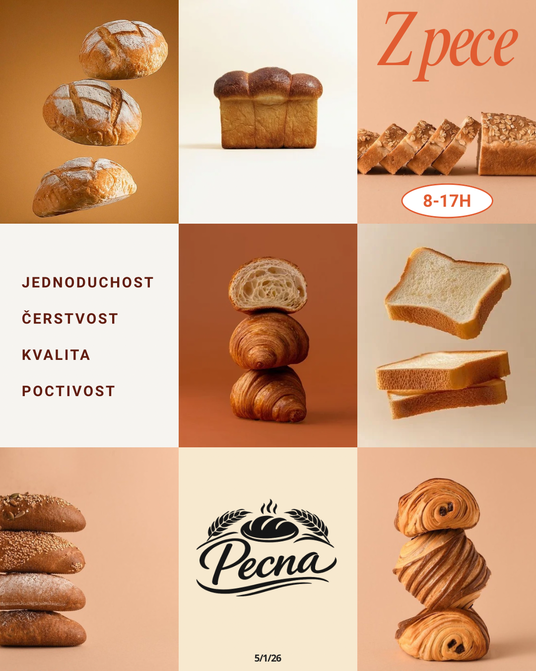 Pecna - Branding pekárny